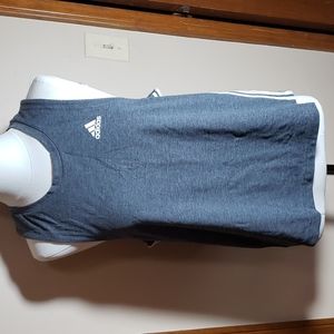 Addidaa Women's Grey Tank Sz Large